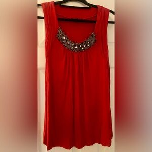 LDS SIZE L EMBELLISHED SLEEVELESS TOP BT CABLE & GAUGE IN PERFECT CONDITION!!!
